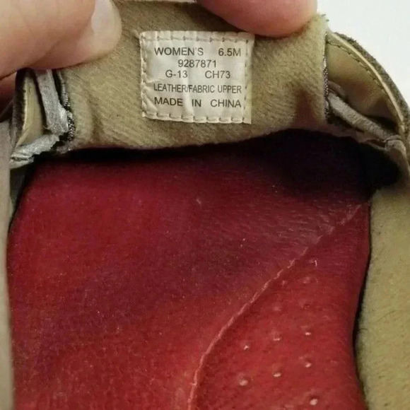 Sperry 6.5M Women's One Eye Brown Silver Paisley Pattern Non Marking Boat Shoes - Picture 3 of 12